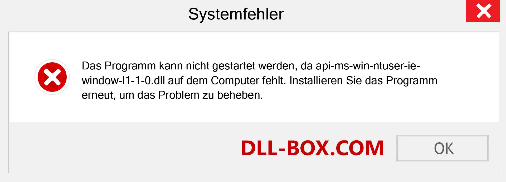 api-ms-win-ntuser-ie-window-l1-1-0.dll-Datei fehlt?. Download für Windows 7, 8, 10 - Fix api-ms-win-ntuser-ie-window-l1-1-0 dll Missing Error unter Windows, Fotos, Bildern